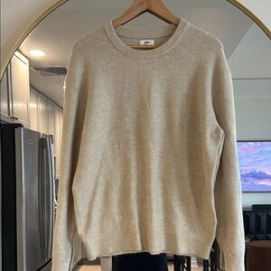 Mode of one  Men’s Crewneck Sweater in Cream